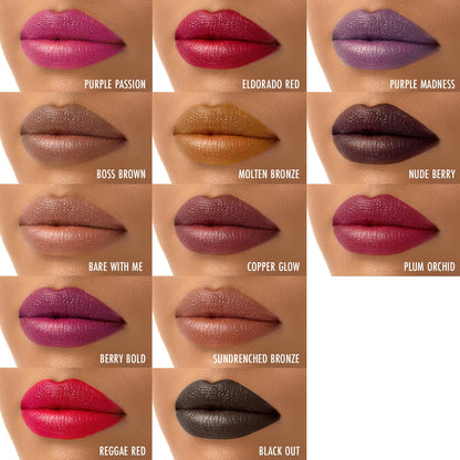 Black Radiance Perfect Tone Lipstick Lip Color Black Out Black Radiance