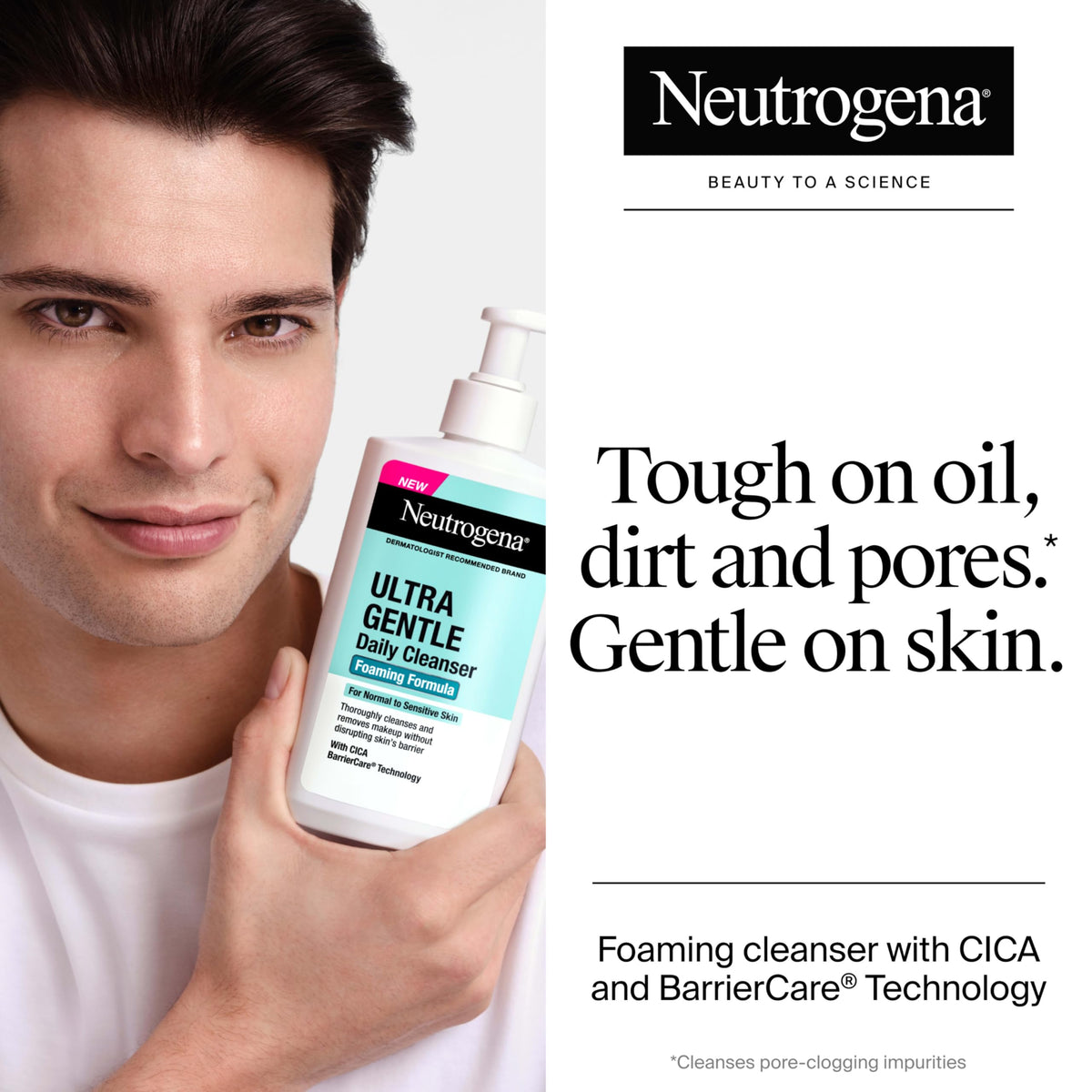 Neutrogena Ultra Gentle Foaming Facial Cleanser, Fragrance Free, 16 fl. oz Neutrogena