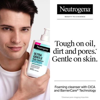 Neutrogena Ultra Gentle Foaming Facial Cleanser, Fragrance Free, 16 fl. oz Neutrogena