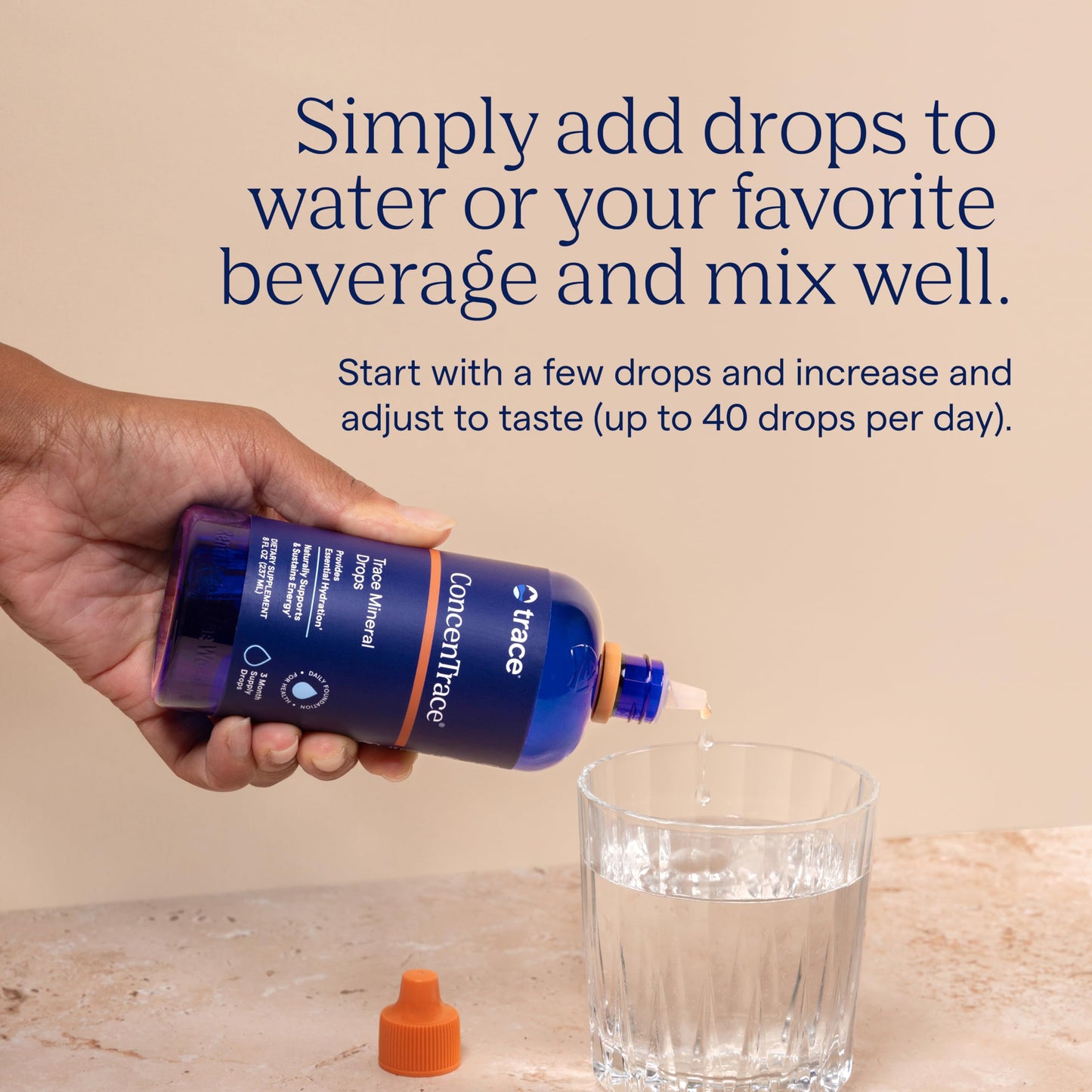 Trace Minerals ConcenTrace Trace Mineral Drops | Supports Energy, Digestion, Bone Health & Hydration, 70+ Ionic Trace Minerals w/Magnesium Trace Minerals