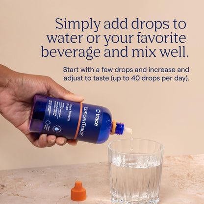 Trace Minerals ConcenTrace Trace Mineral Drops | Supports Energy, Digestion, Bone Health & Hydration, 70+ Ionic Trace Minerals w/Magnesium Trace Minerals