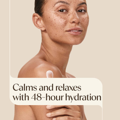 Aveeno Stress Relief Moisturizing Body Lotion, Lavender Scent with Prebiotic Oat for Sensitive Skin, Lightly Scented Lotion with 48-Hour Hydration, Fast Absorbing, Non-Greasy, Value Size 33 Fl Oz Aveeno