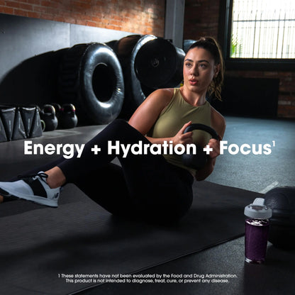 Optimum Nutrition Amino Energy Powder Plus Focus, with BCAA, Electrolytes, and Caffeine, Grape, 30 Servings (Packaging May Vary) Optimum Nutrition