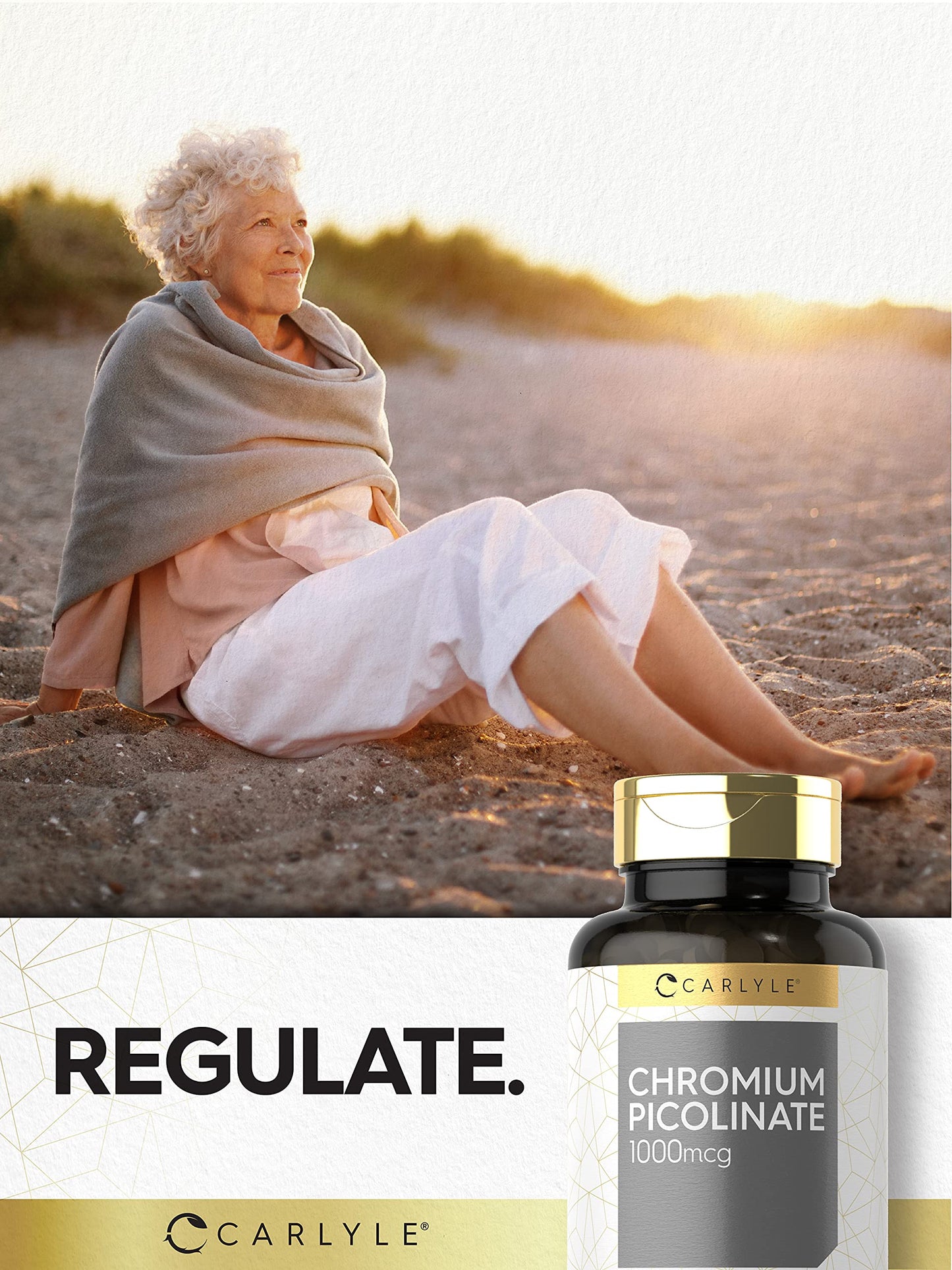 Carlyle Ultra Chromium Picolinate 1000mcg | 360 Tablets | Vegetarian, Non-GMO, Gluten Free Carlyle