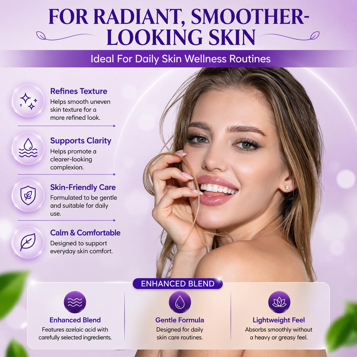 AOBBIY Azelaic Acid Cream for Face, Facial Moisturizer for Smoother-Looking Skin, 1 oz AOBBIY