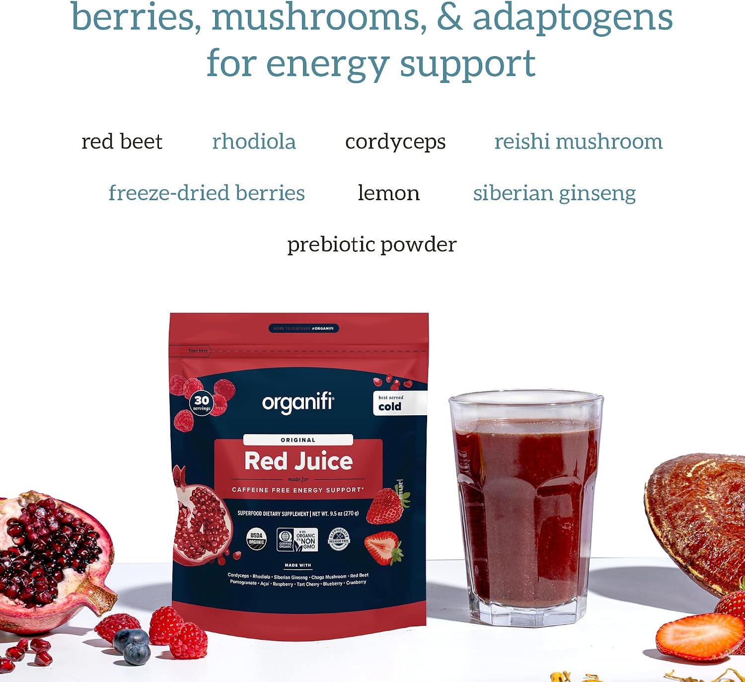 Organifi Green Juice and Red Juice Bundle - 30 Day Supply - Delicious, Refreshing Organic Superfood Supplement Powder With Antioxidants for Energy and Stress Relief Support - No GMO, Gluten, or Soy Gsupps Australia