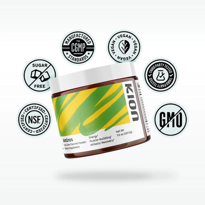 Kion Aminos - Essential Amino Acids Supplement, Essential Amino Acids Powder for Muscle Recovery, BCAA EAA No Caffeine, Amino Acid Powder, Essential Amino Energy - 30 Servings, Mixed Berry Kion