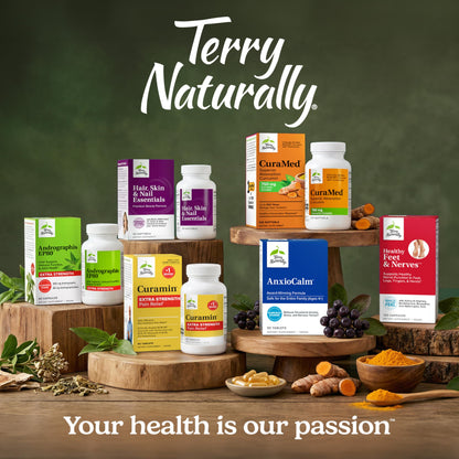 Terry Naturally CuraMed 750 mg - Antioxidant Supplement for Brain & Heart Health Support - Supplement with High-Potency Curcumin Complex - Kidney, Liver Terry Naturally