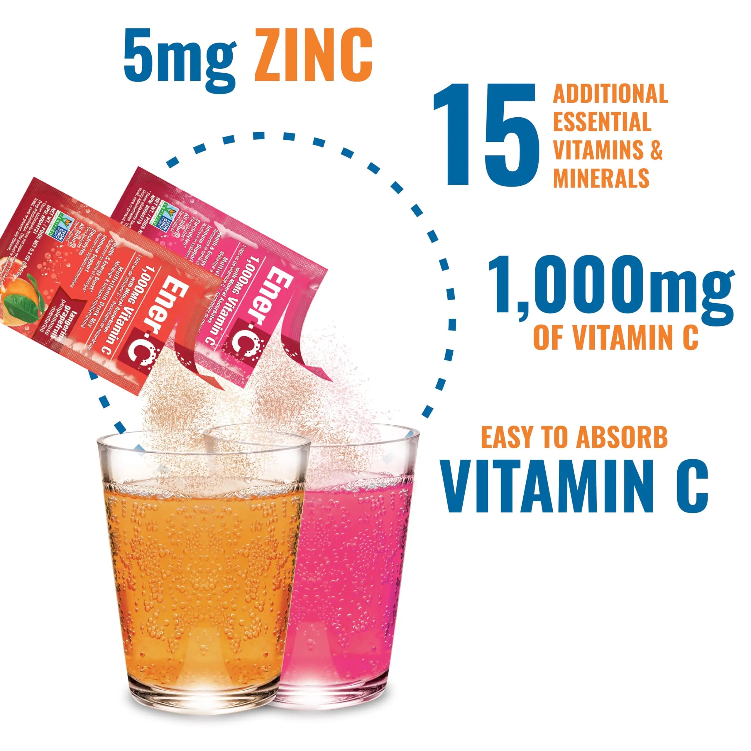 Ener-C Variety Pack Multivitamin Drink Mix Powder Vitamin C 1000mg & Electrolytes with Real Fruit Juice Natural Energy & Immune Support for Women & Men Ener-C buy australia supplements