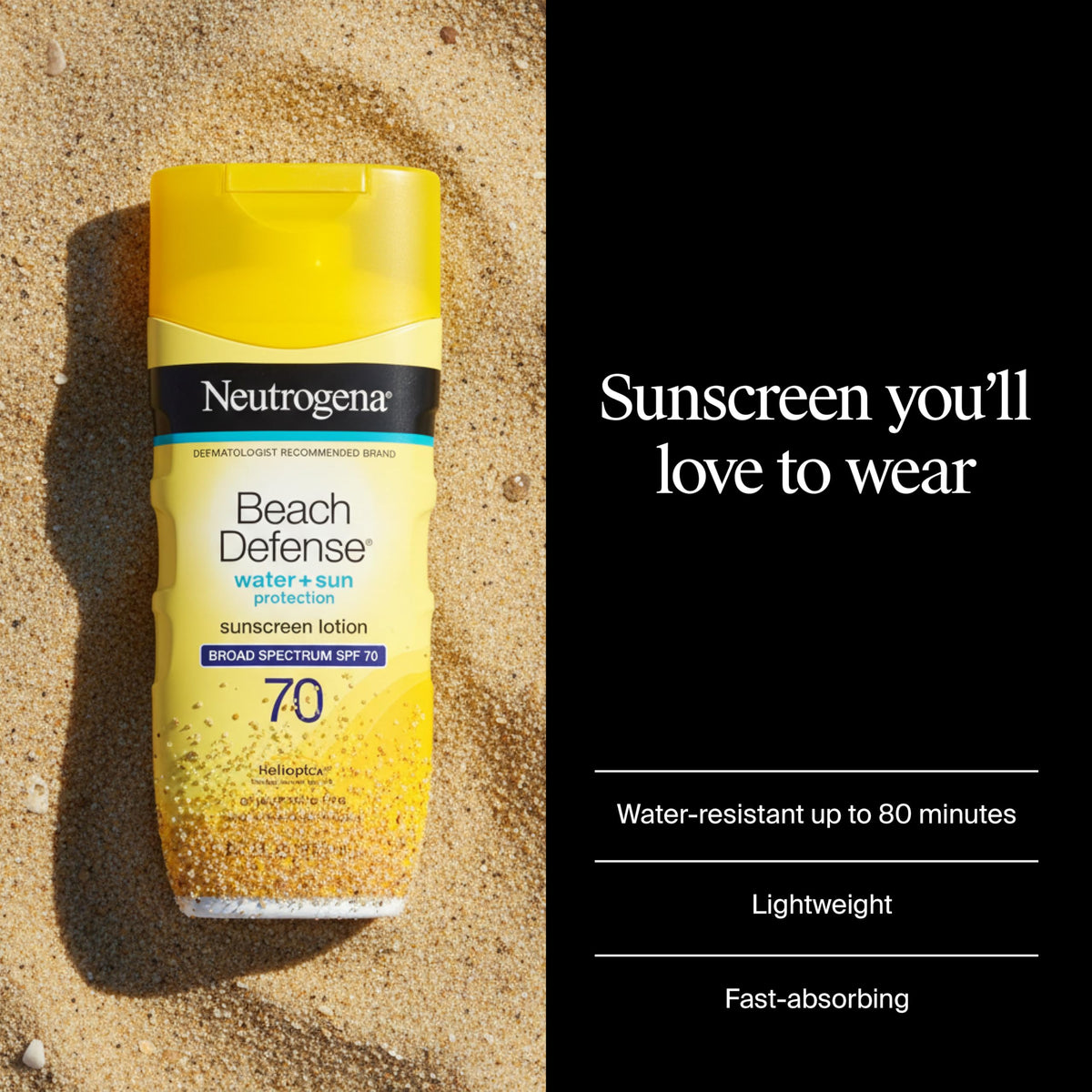 Neutrogena Beach Defense Sunscreen Lotion, SPF 70, 6.7 fl. oz Neutrogena