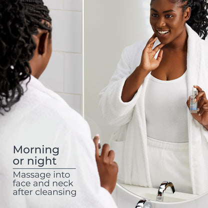 Eucerin Immersive Hydration Smoothing Face Serum, Ultra-Lightweight Hyaluronic Acid Serum Reduces the Look of Fine Lines and Wrinkles, 1 Fl Oz Bottle Eucerin