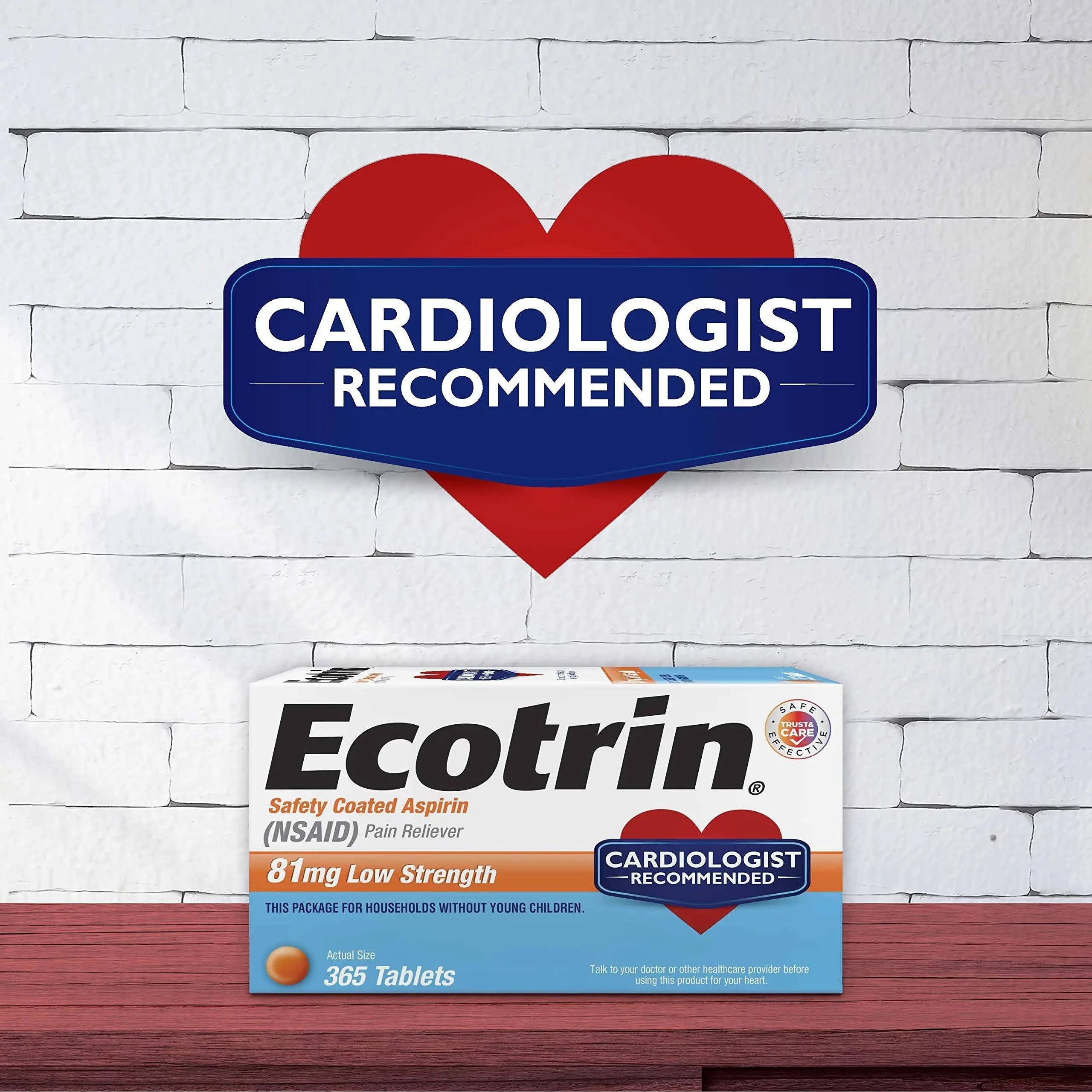Ecotrin Low Strength Safety Coated Aspirin, NSAID 81mg, 45 count (2 Pack) Ecotrin buy australia supplements