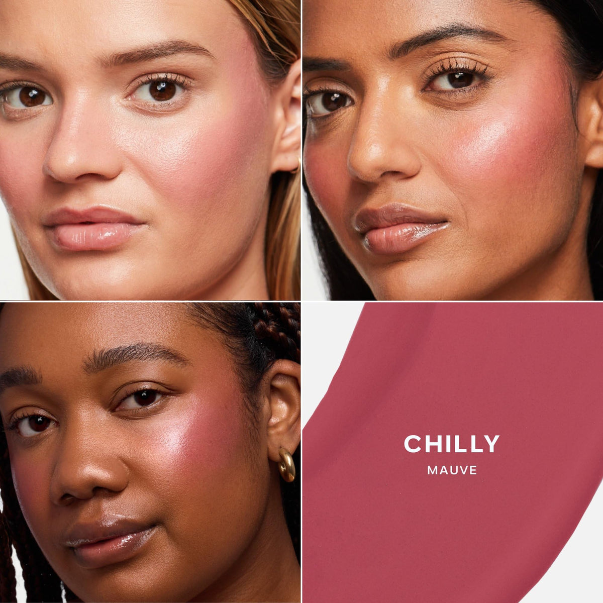 Saie Dew Liquid Blush for Cheeks - Hydrating Cream Blush Stick with a Blendable + Buildable Formula - Skincare Infused Dewy Cheek Tint for a Natural Flush - Glowy Makeup Essential - Chilly (.40 oz) Saie