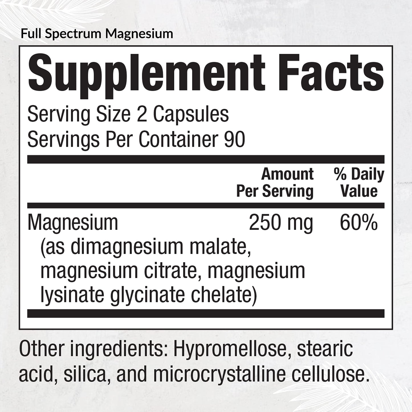 Equilife Full Spectrum Magnesium Supplement, Magnesium Glycinate, Citrate, & Malate, Bioavailable Mineral Blend, Dairy, Soy, & Gluten Free Equilife
