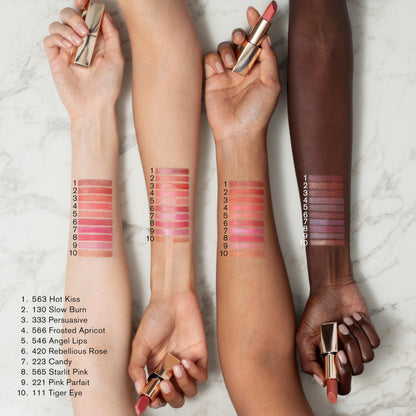 Estée Lauder Pure Color Long-Lasting Hi-Lustre Lipstick for Women | Shimmer Finish, 0.12 Ounce, 111 Tiger Eye Estée Lauder