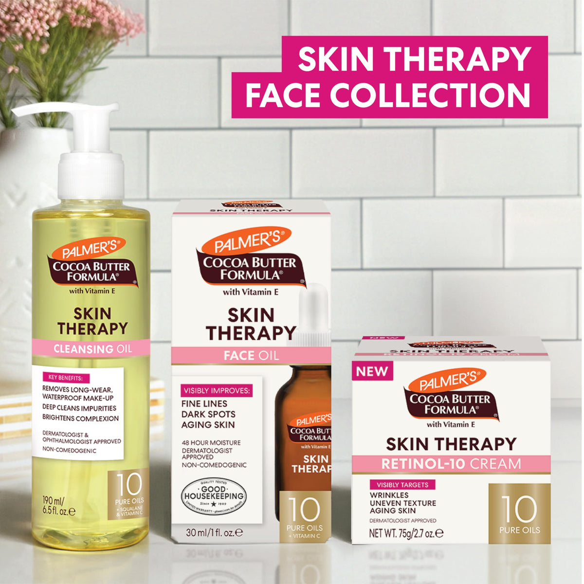 Palmer's Skin Therapy Face Oil, Moisturizing Cocoa Butter Formula (1 Fl Oz) Palmer's