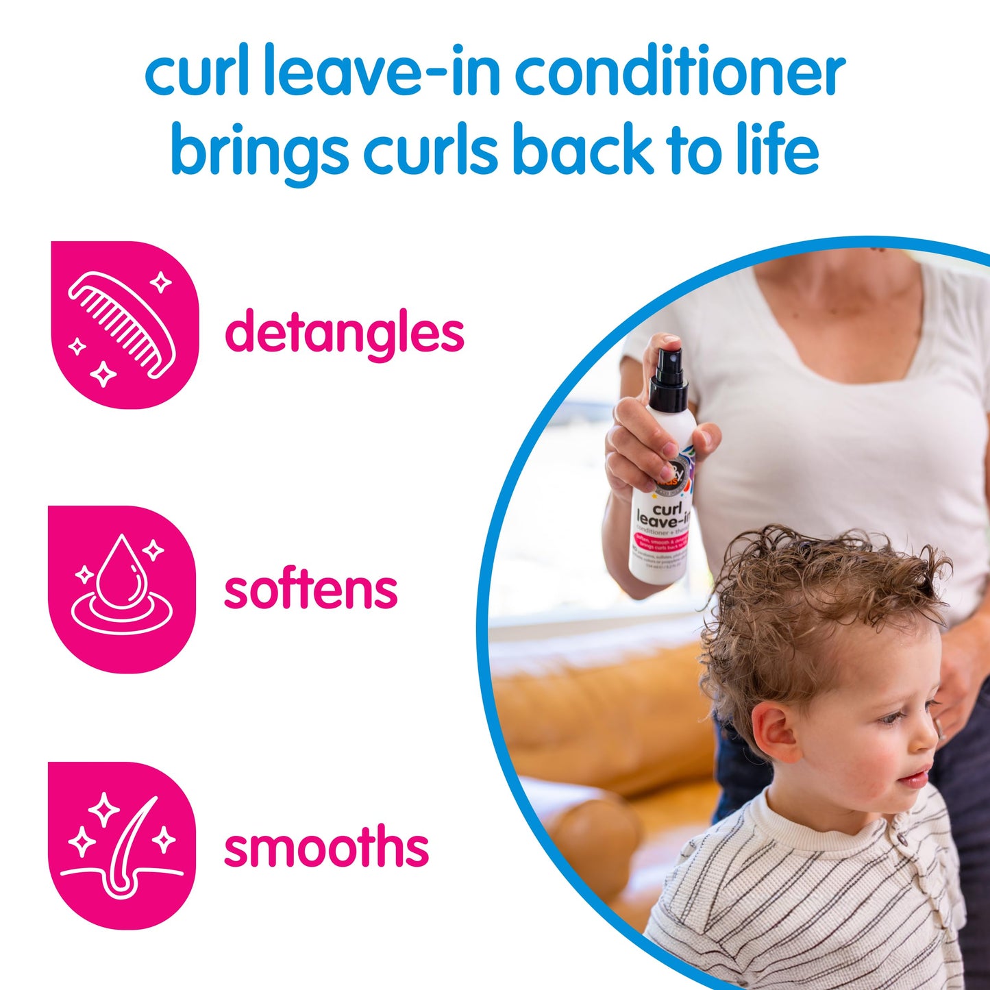 So Cozy Leave In Conditioner Spray (8 Fl Oz) Paraben-Free Detangler for Kids' Curly Hair, Deep Conditioner & Tangle-Free Curls, Gentle & Nourishing with Keratin, Vitamin B5, Olive Oil & Jojoba Oil Gsupps Australia