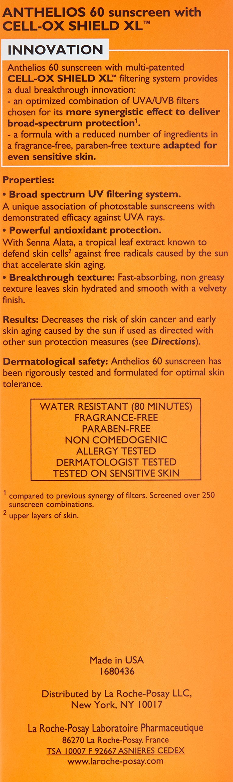 La Roche-Posay Anthelios Melt-In Milk SPF 60 Sunscreen for Face & Body, 5oz La Roche-Posay