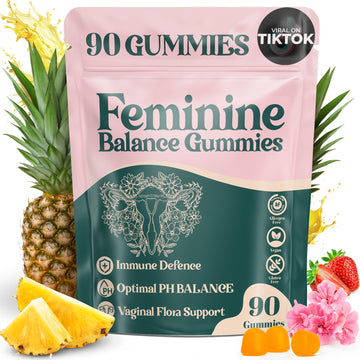 ORGANIC UPLIFT Premium Feminine Balance Gummies - for Women’s Health & Wellness - Immune Support - Vegan, Gluten-Free - Hawaiian Pineapple - 90 Gummies - 45 Servings ORGANIC UPLIFT buy australia supplements