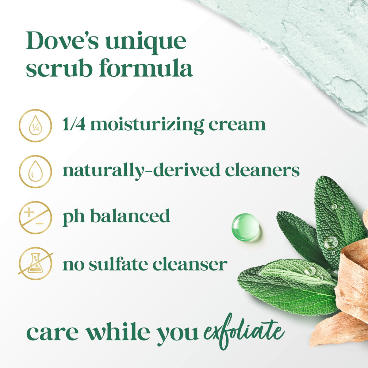 Dove Limited Edition Body Scrub Palo Santo & Sage Oil For Exfoliated 15 OZ Dove