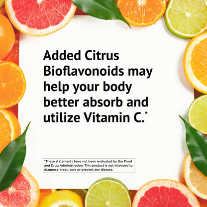 Ester-C American Health with Citrus Bioflavonoids Capsules - 24-Hour Immune Support, Gentle On Stomach, Non-Acidic Vitamin C American Health