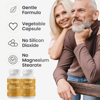 NewLife Naturals Citrus Bergamot Supplements 500 MG - Heart Health - Supplement for Wellness and Aging Support NewLife Naturals