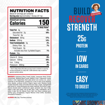 RYSE Loaded Protein Powder - Jet-Puffed Marshmallow - 25g Whey Protein Isolate & Concentrate with Prebiotic Fiber & MCTs - Low Carb, Low Sugar, Digestive-Friendly - 27 Servings / 2 lb Tub