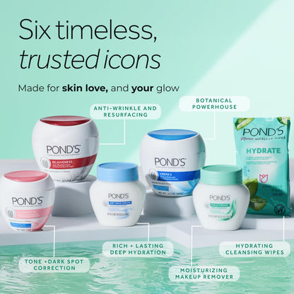 Pond's Nourishing Moisturizing Cream, Crema S, Fragrance Free, Ivory, 14.1 Oz POND'S