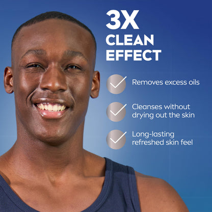NIVEA MEN Maximum Hydration Face Wash, Provitamin B5 and Aloe Vera, 5 FL OZ NIVEA MEN