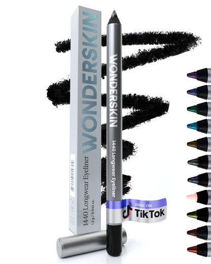 Wonderskin Eyeliner Pencil 1440 Longwear Eyeliner Waterproof & Smudge Proof Wonderskin