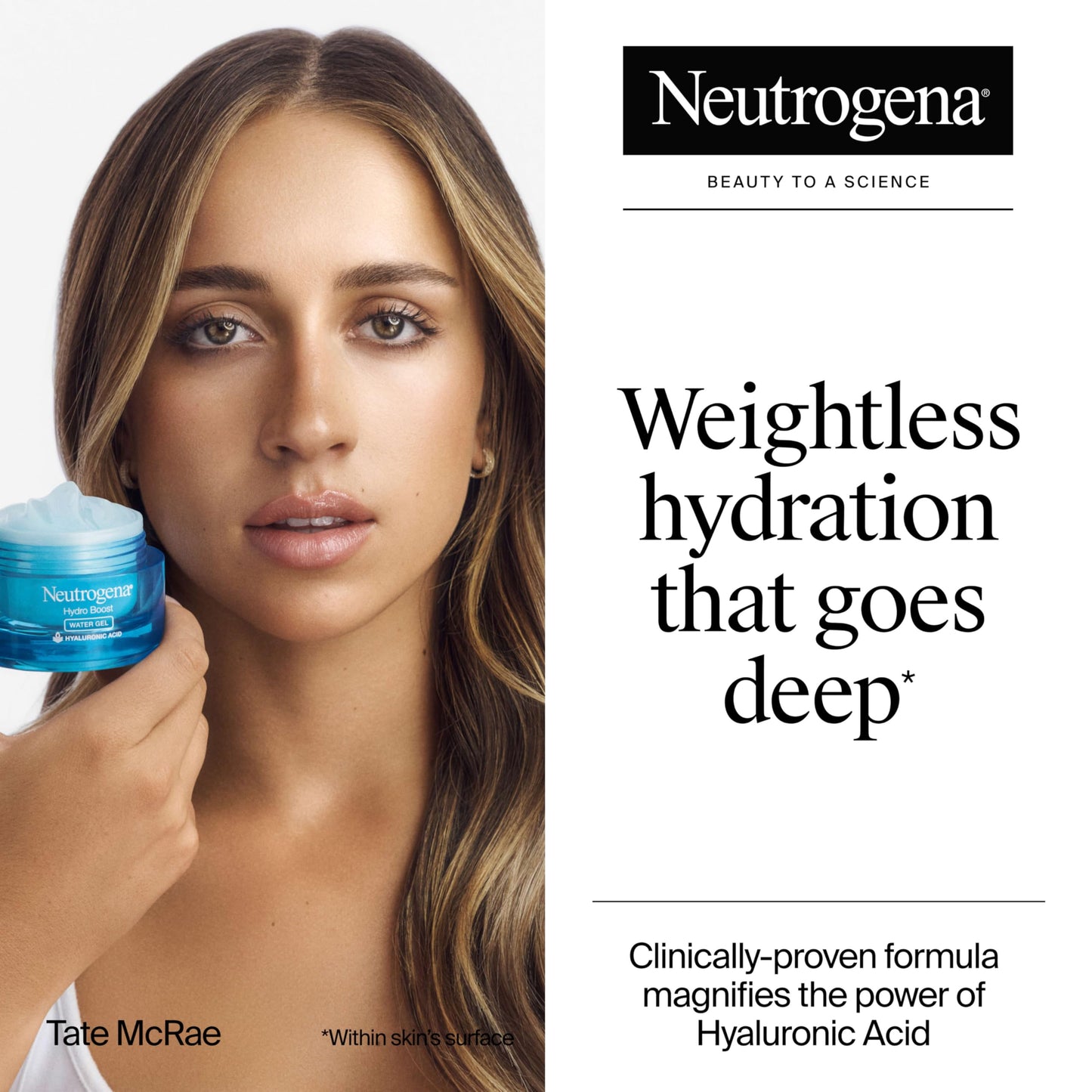 Neutrogena Hydro Boost Water Gel, Hyaluronic Acid Facial Moisturizer for Normal to Oily Skin, Hydrating Face Moisturizer, Neutrogena