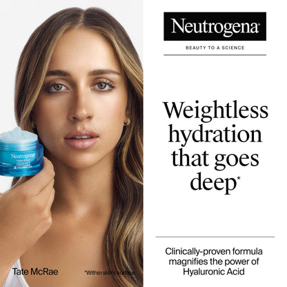 Neutrogena Hydro Boost Water Gel, Hyaluronic Acid Facial Moisturizer for Normal to Oily Skin, Hydrating Face Moisturizer, Neutrogena