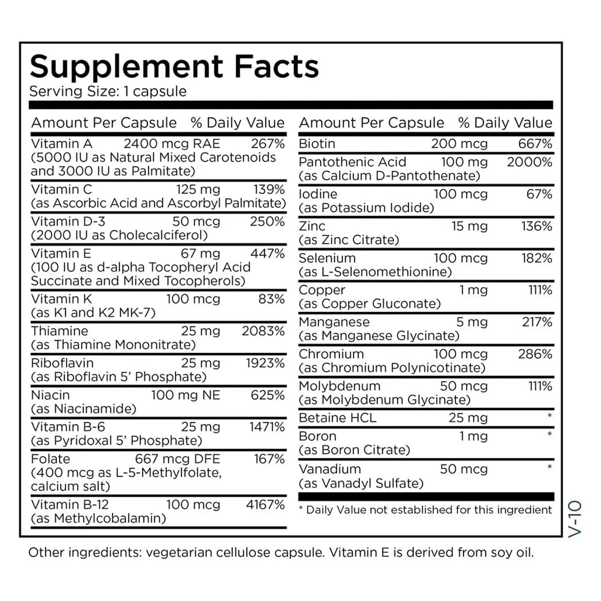 Metabolic Maintenance The Big One Plus Multivitamin without Iron - Iron Free Multivitamin for Women & Men with Vitamin A, C, Minerals Metabolic Maintenance buy australia supplements