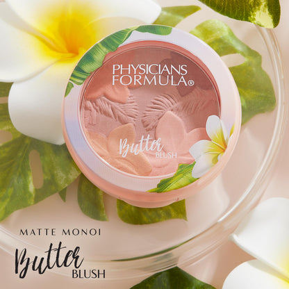 Physicians Formula Matte Monoi Butter Blush Makeup Powder, Mauvy Mattes, Dermatologist Tested Physicians Formula