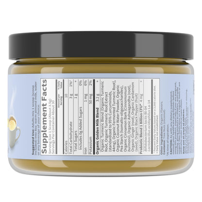 Garden of Life Organics Golden Milk Recovery & Nourishment Powder - 44mg Turmeric Curcumin (95% Curcuminoids), Ashwagandha - Organic Non-GMO Vegan & Gluten Garden of Life