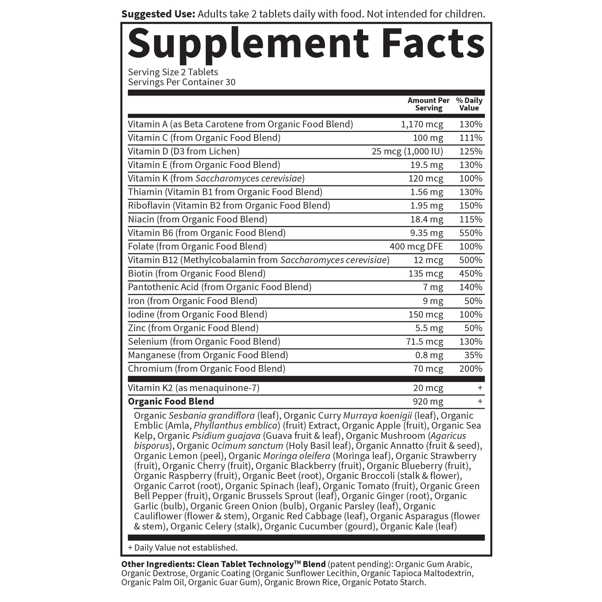 Garden of Life Organics Women's Multivitamin with Vitamin C, D3, Folate, B12, Biotin & Iron – Women's Multivitamin for Energy, Heart Health & Radiant Skin, USDA Organic, Non-GMO, Vegan, 120 Tablets Gsupps Australia