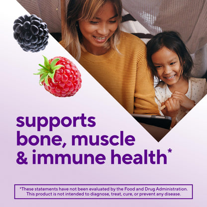 vitafusion Vitamin D3 Gummies, Bone and Immune Support, Peach, Blackberry, Strawberry Flavored Vitafusion