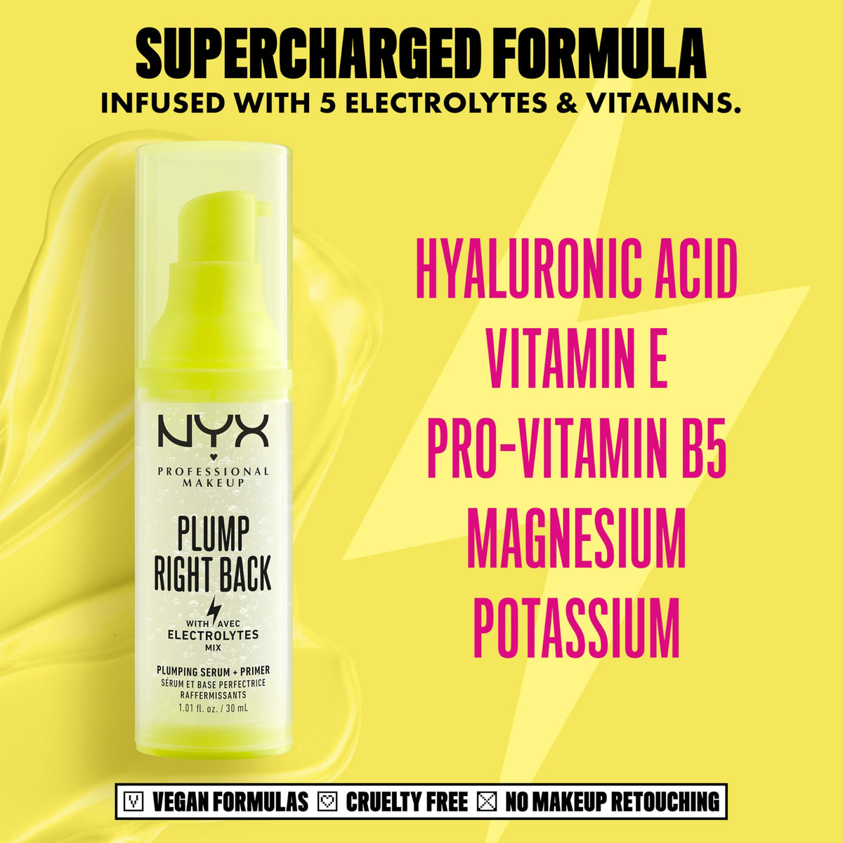 NYX PROFESSIONAL MAKEUP Plump Right Back Plumping Serum & Primer, With Hyaluronic Acid NYX PROFESSIONAL MAKEUP