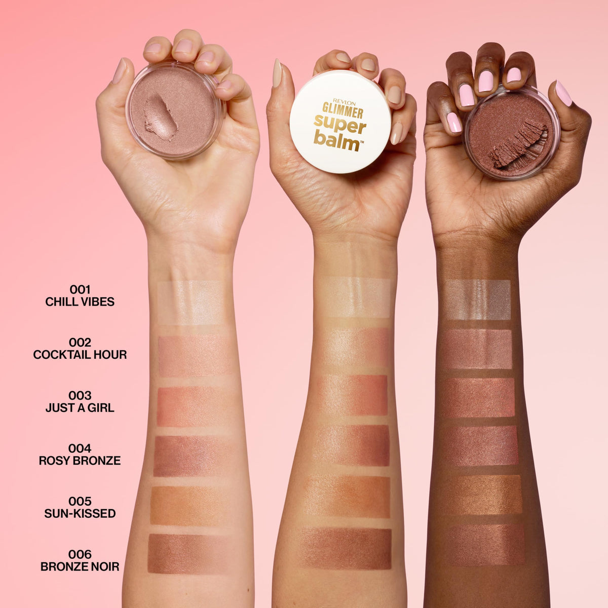 Revlon Glimmer Super Balm, Multi-Use Makeup, 003 Just a Girl, 0.06 oz REVLON