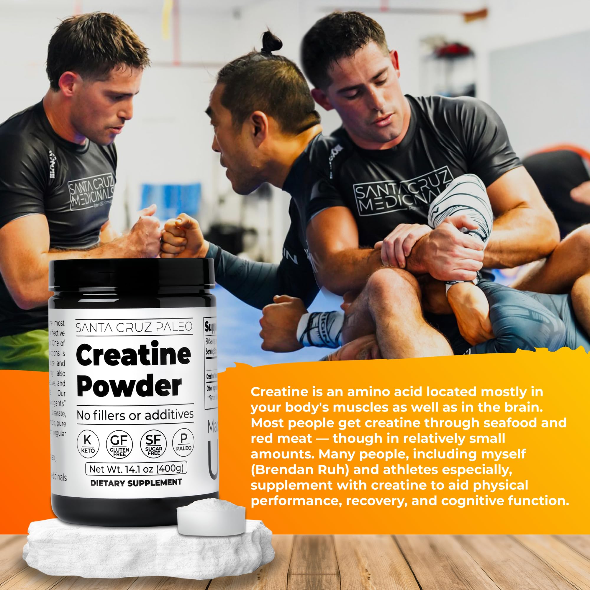 Santa Cruz Paleo, Creatine Monohydrate Powder Micronized, Unflavored Pre Workout and Muscle Support Supplement, Gluten Free Keto, Mix with Water or Shakes Santa Cruz Paleo buy australia supplements