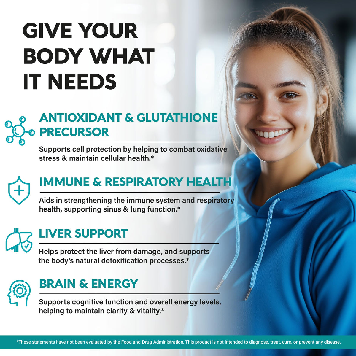 NAC Supplement | Selenium | B6 | B12 - Antioxidant, Immune Support - N Acetyl Cysteine 600 mg per Capsule, 1200 mg per Serving - Made in USA - Non-GMO, Gluten-Free NUTRAHARMONY