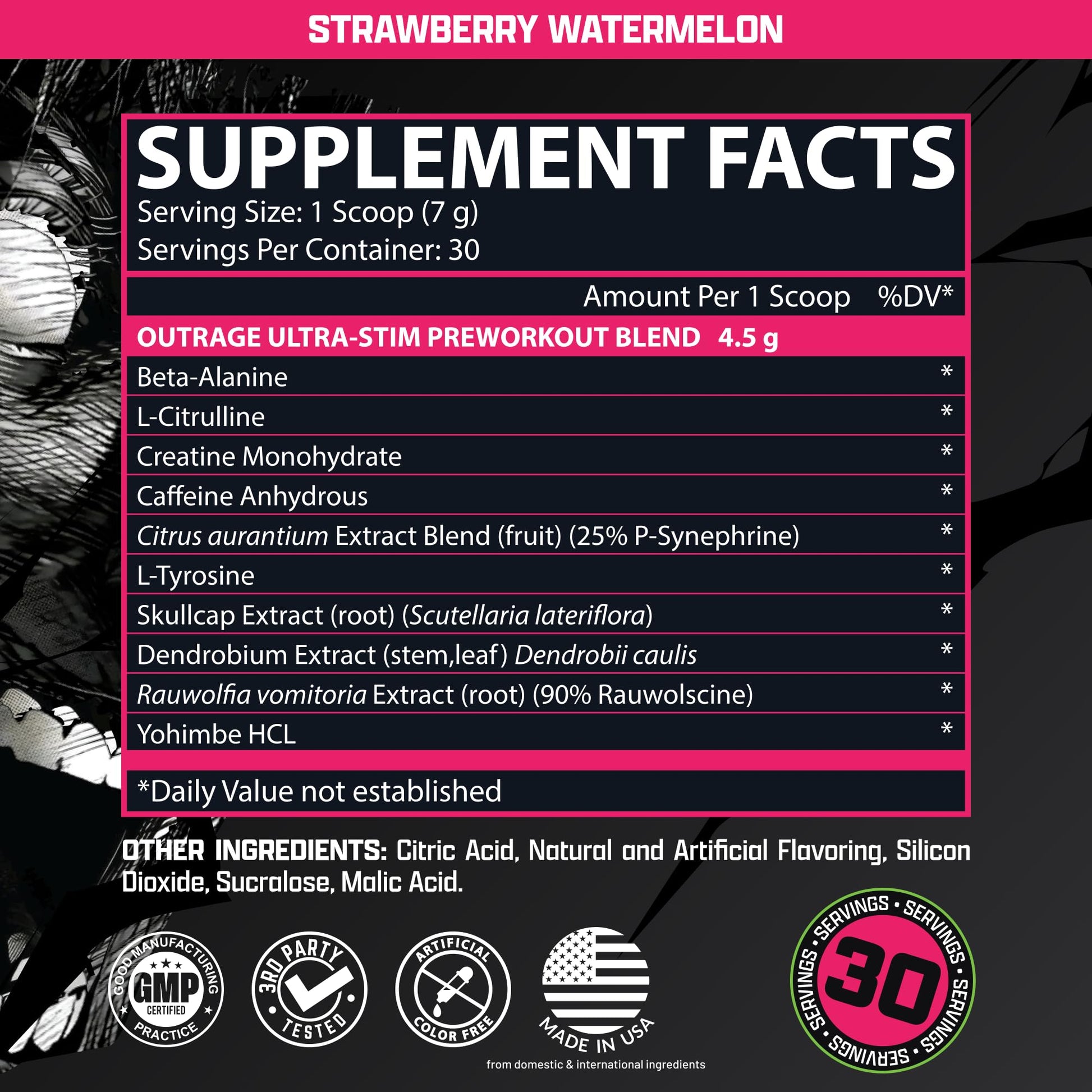 Outrage Ultra HIGH STIM Pre-Workout Powder for Men | 400mg Caffeine, L-Citrulline, Beta-Alanine, Creatine | Extreme Energy, Focus, Strength & Endurance Nutrex Research buy australia supplements