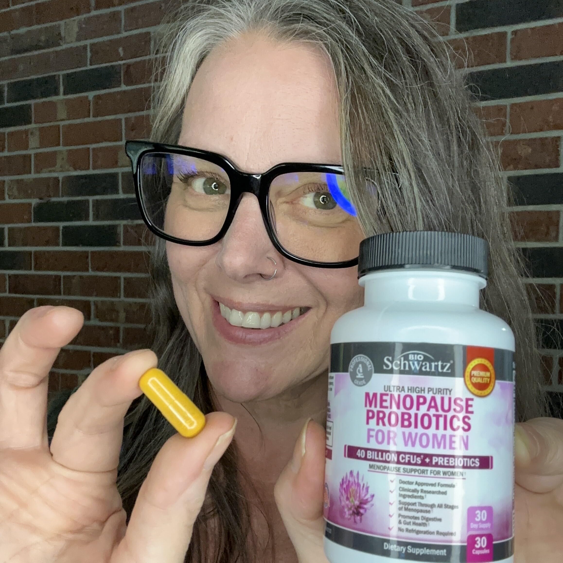 Menopause Supplements for Women - 40 Billion CFU Menopause Probiotics for Women - Support for Hot Flashes Night Sweats Mood Swings and Balance - Non-GMO, 30 Easy-Swallow Capsules, 30 Servings BioSchwartz buy australia supplements