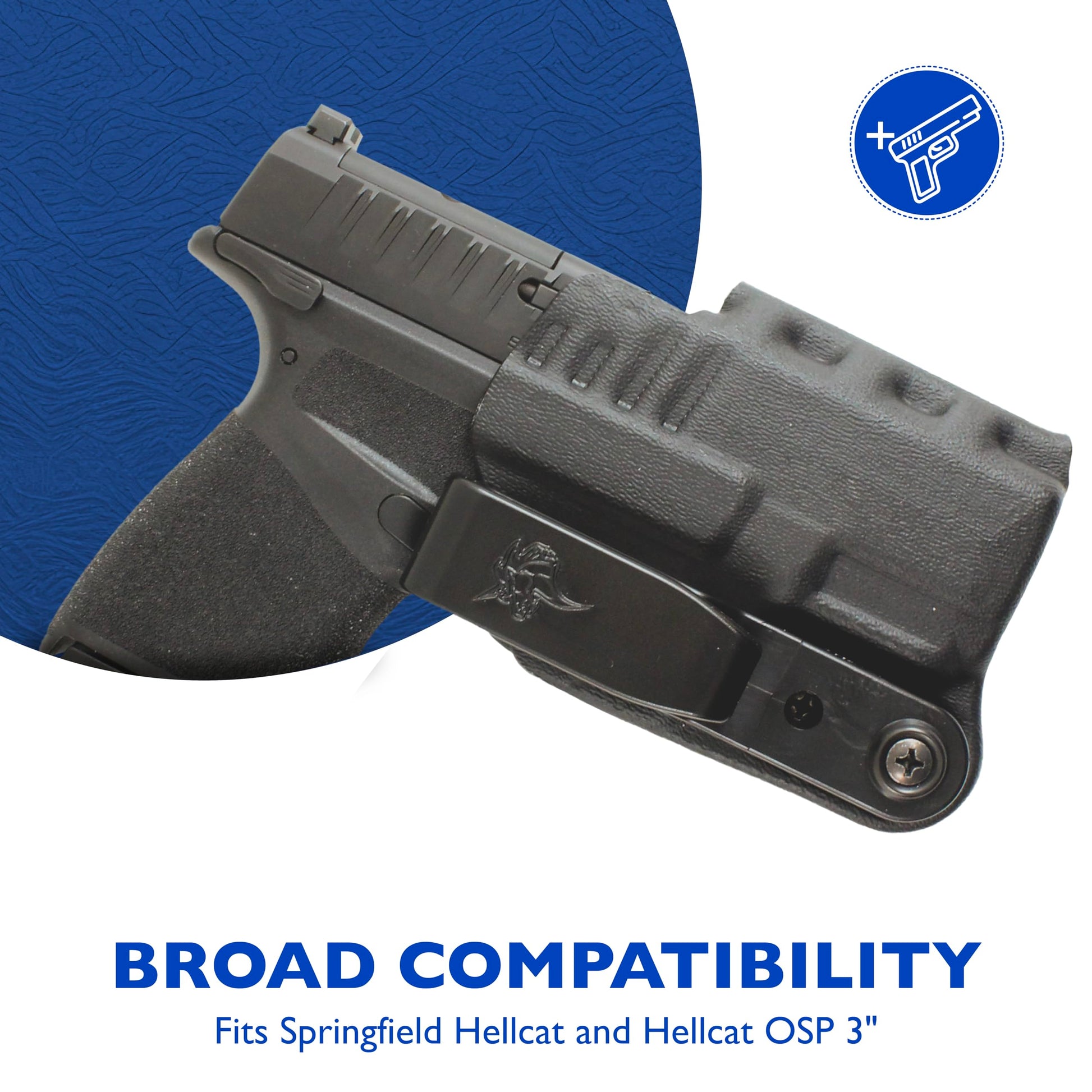 DeSantis Slim-Tuk - IWB Holster for Men and Women, Pistol Holster for Concealed Carry, Suitable for Appendix Wear, Ambidextrous, Made with Kydex, Adjustable Tension, Tuckable 360 C-Clip Gsupps Australia
