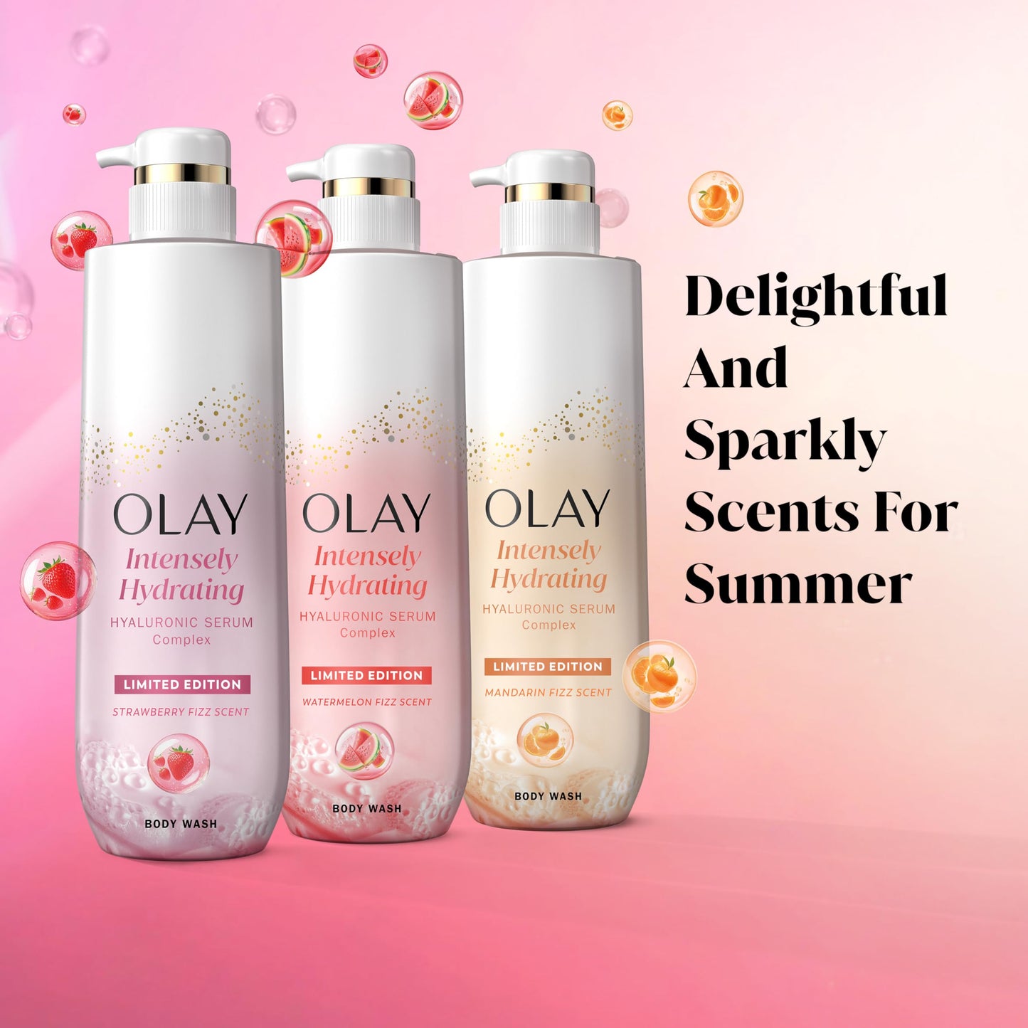 Olay Body Wash for Women, Intensely Hydrating, Pro-Hyaluronic Acid Serum Complex Olay
