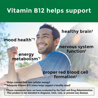 Nature Made Extra Strength Vitamin B12 Gummies 3000 mcg per serving, B12 Vitamins for Energy Metabolism Support, 60 Gummy Vitamins, 30 Day Supply Nature Made