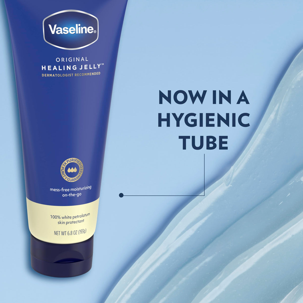 Vaseline Original Petroleum Healing Jelly Tube For Dry Skin 6.8oz 1ct Vaseline