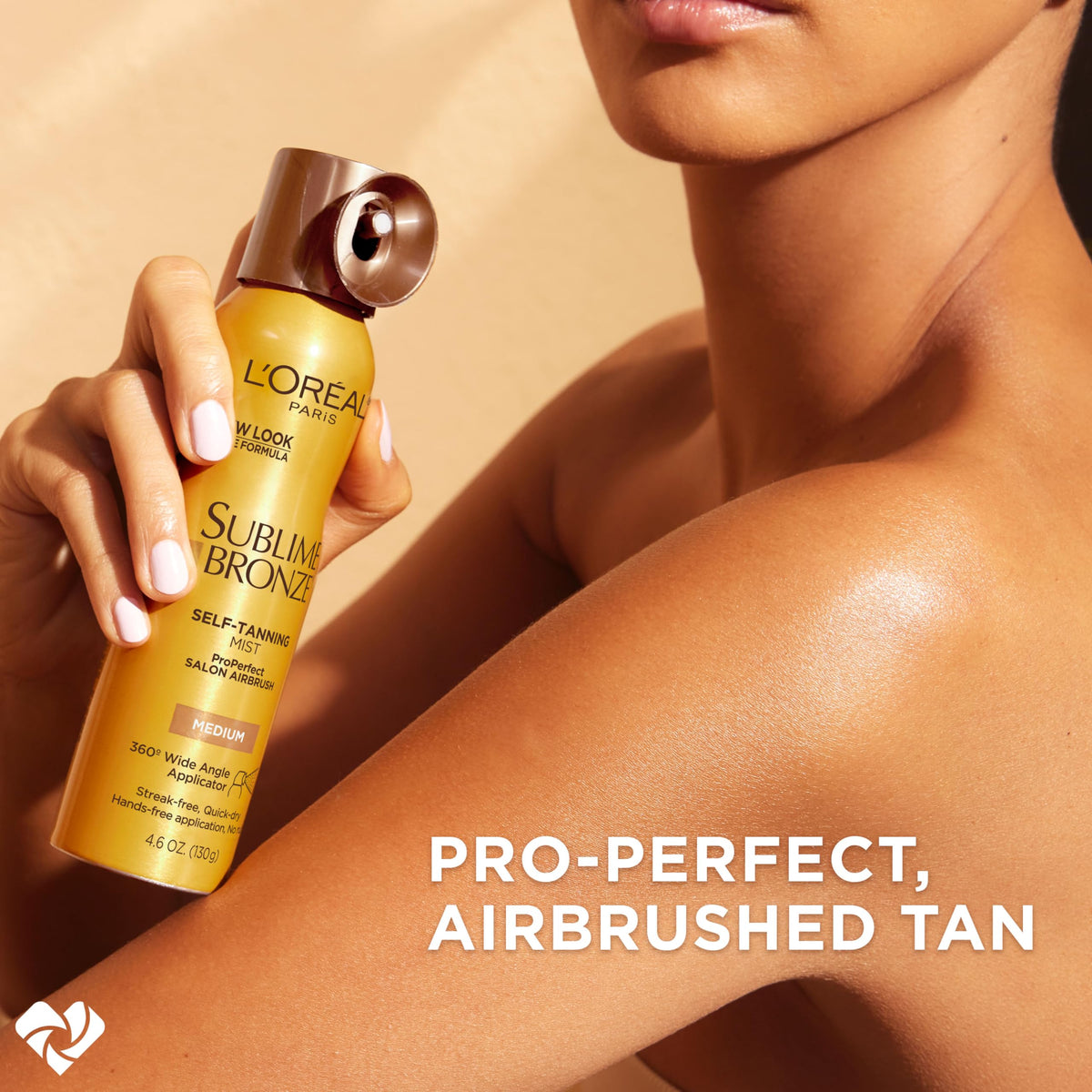 L'Oreal Paris Sublime Bronze Self Tanning Mist, Medium to Natural Spray Tan, 4.6 oz L'Oreal Paris
