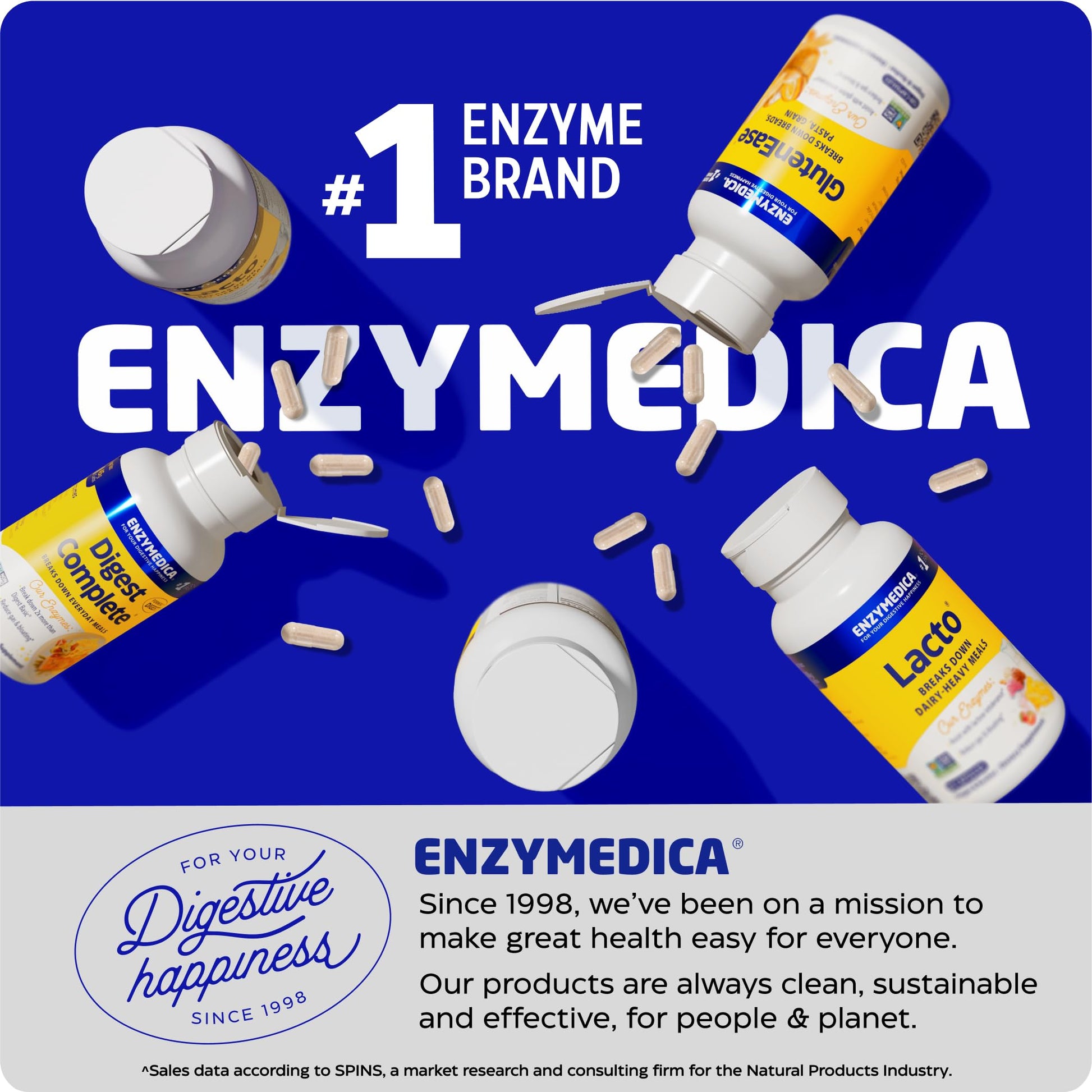 Enzymedica VeggieGest - Digestive Enzyme Supplement for Women & Men, Enzymes for Digestion & Gut Health Support, Support for Vegetarian/Vegan Diets, Helps Gas & Bloating, Gluten Free - 90 Caps Gsupps Australia