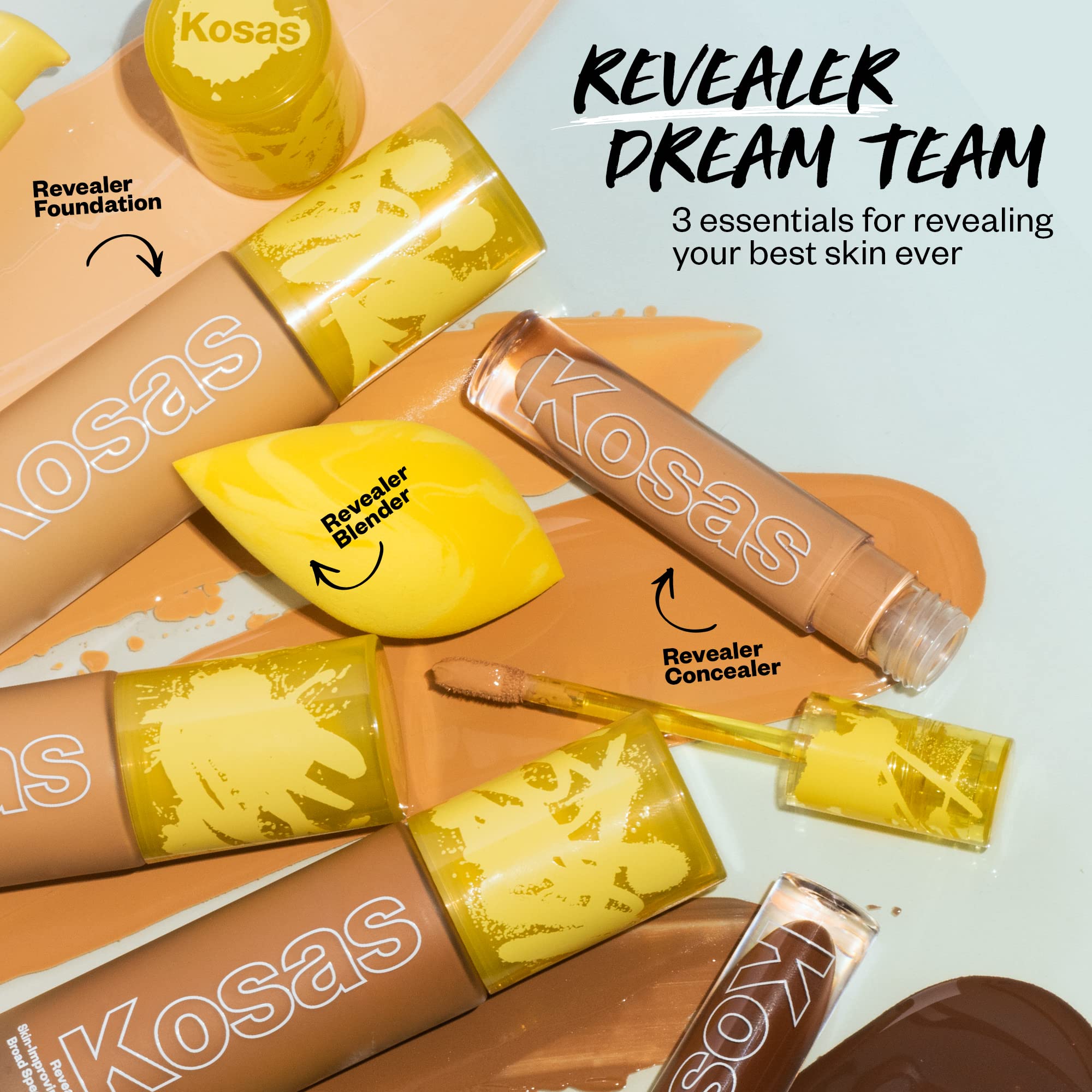 Kosas Revealer Liquid Foundation SPF 25 – Medium Buildable Coverage, Hydrating Natural Glow Finish, Medium Neutral 220 Kosas buy australia supplements